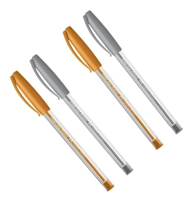 Caneta Esferográfica Trilux Colors 1,0mm com 4 Cores - Faber-castell Sm/032po Kit
