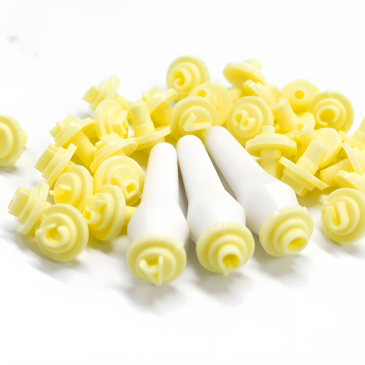 Kit Carimbos Letras 1,5cm para Doces Amarelo com 35 Peças - Bluestar