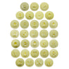 Kit Carimbos Letras 1,5cm para Doces Amarelo com 35 Peças - Bluestar