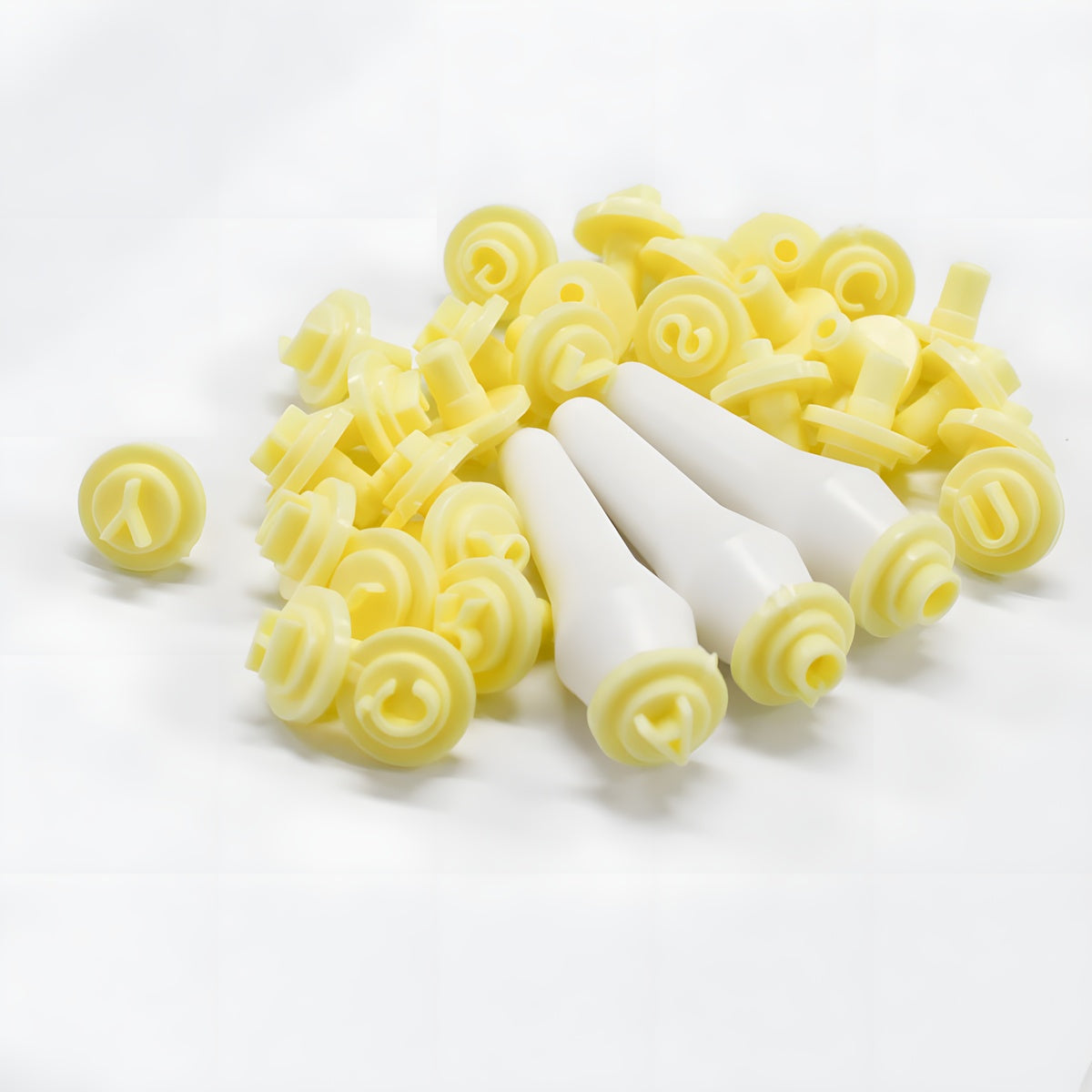Kit Carimbos Letras 1,5cm para Doces Amarelo com 35 Peças - Bluestar