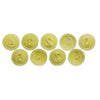 Kit Carimbos Números para Doces Amarelo com 10 Peças - Bluestar