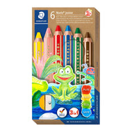 Estojo de Lápis de Cor Staedtler Buddy Noris Junior com 6 Cores