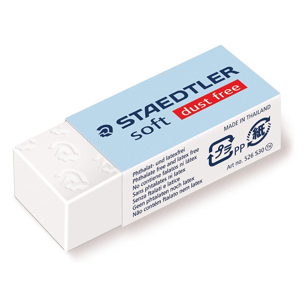 Borracha Staedtler Soft Dust Free 43x19x13mm com 2 Unidades