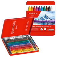 Estojo Giz Pastel Oleoso Caran D'ache Neocolor Ii Aquarelável com 10 Cores