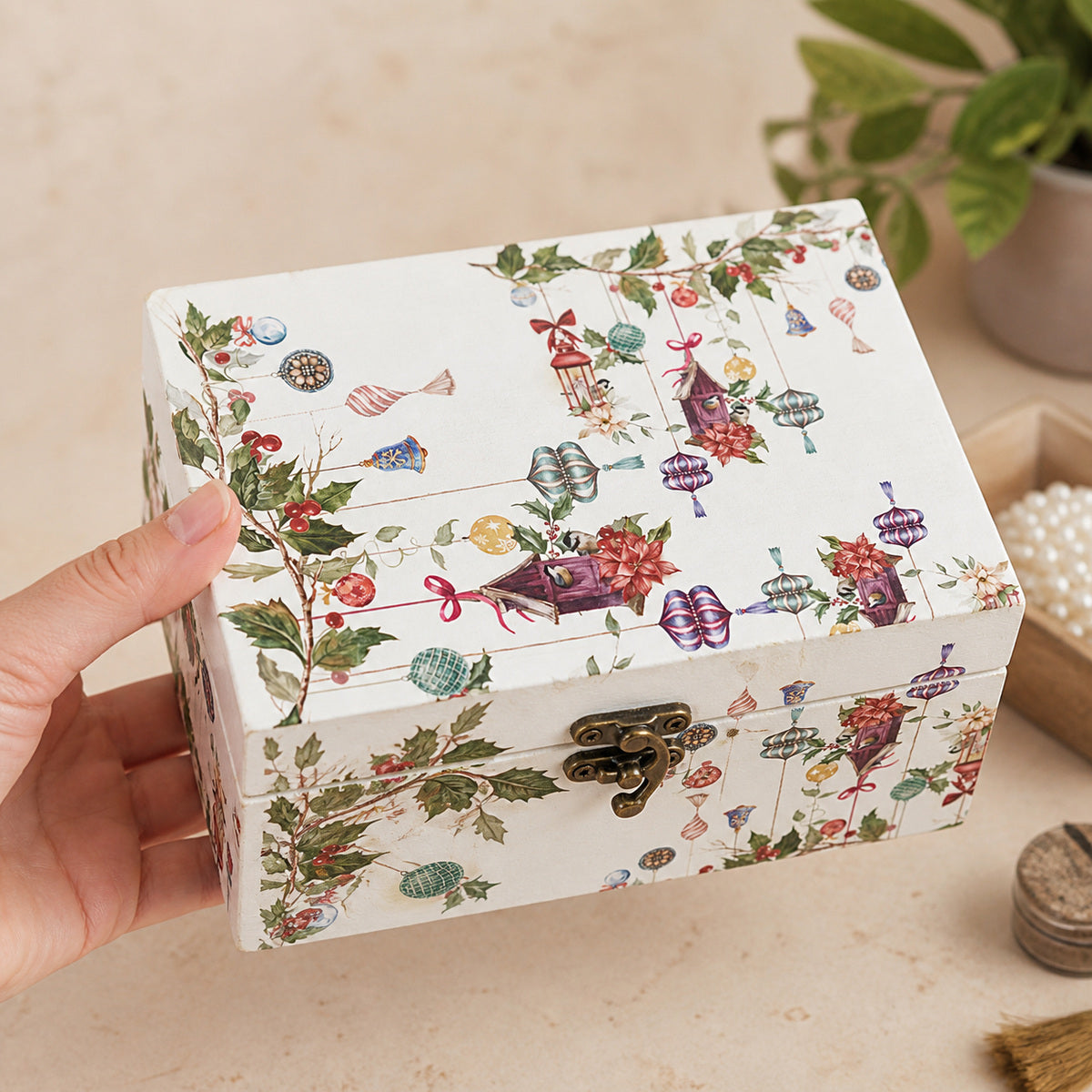 Papel de Seda Opapel Enfeite de Natal 30x45cm para Decoupage e Artesanato 2810 - Opa