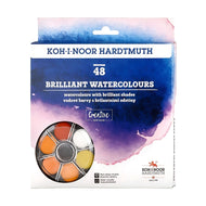 Estojo Tinta Aquarela Pastilha 48 Cores - Koh-i-noor - 1745070048