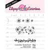 Cartela de Carimbos Borda Floral em Fotopolímero para Artesanato e Scrapbook - Lilipop