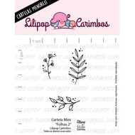Cartela de Carimbos Folhas 2 em Fotopolímero para Artesanato e Scrapbook - Lilipop