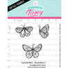 Cartela de Carimbos Borboleta 2 em Fotopolímero para Artesanato e Scrapbook - Lilipop