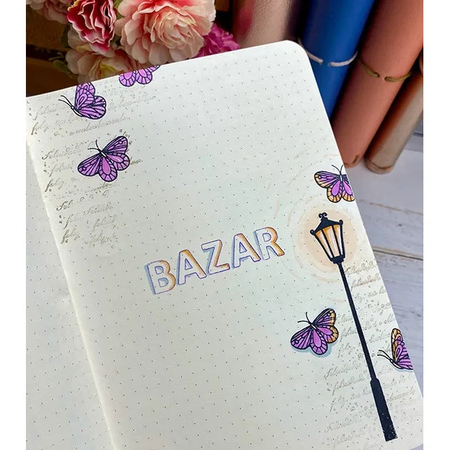 Cartela de Carimbos Borboleta 2 em Fotopolímero para Artesanato e Scrapbook - Lilipop