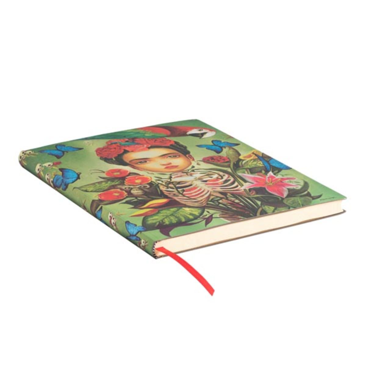 Caderno Paperblanks Frida Capa Flexível Ultra 100g/m² 18x23cm 176 Páginas com Pauta - Fb6528-9