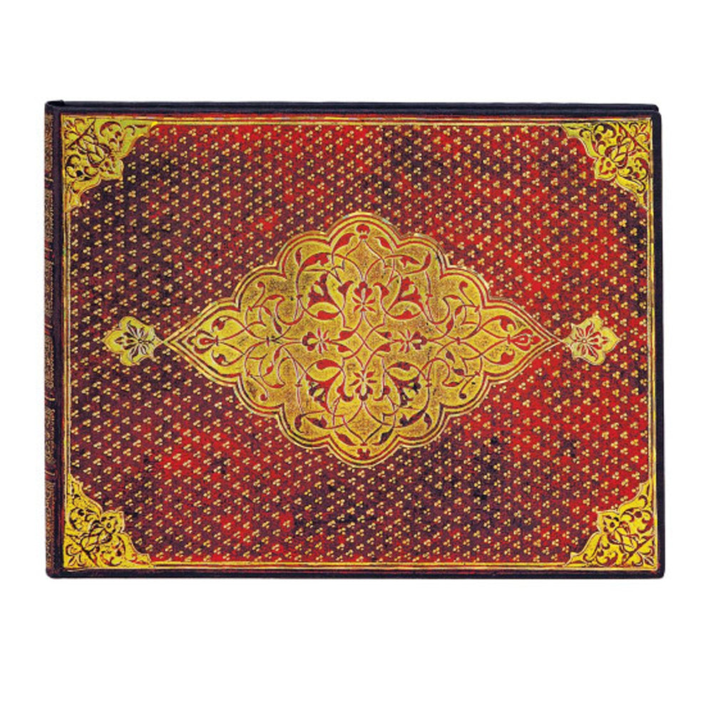 Caderno Paperblanks Golden Trefoil Capa Dura Ultra 120g/m² 18x23cm 144 Páginas com Pauta - Pb6374-2