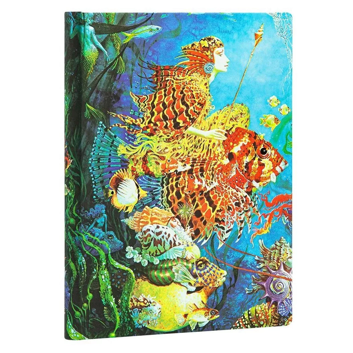 Caderno Paperblanks Sea Fantasies Capa Dura Midi 120g/m² 13x18cm 144 Páginas com Pauta - Pb5471-9