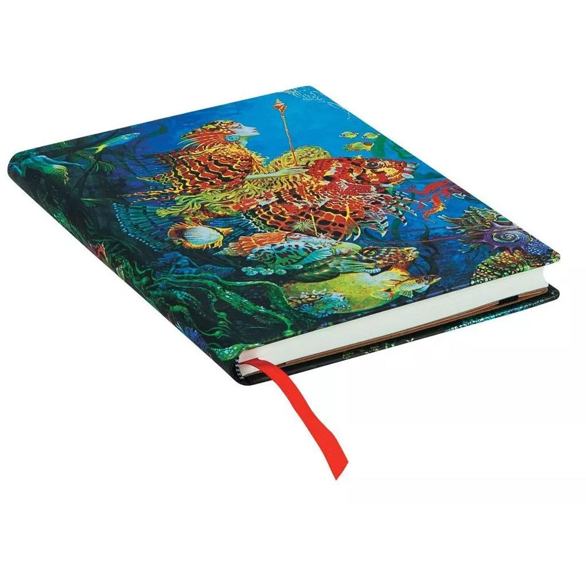 Caderno Paperblanks Sea Fantasies Capa Dura Midi 120g/m² 13x18cm 144 Páginas com Pauta - Pb5471-9