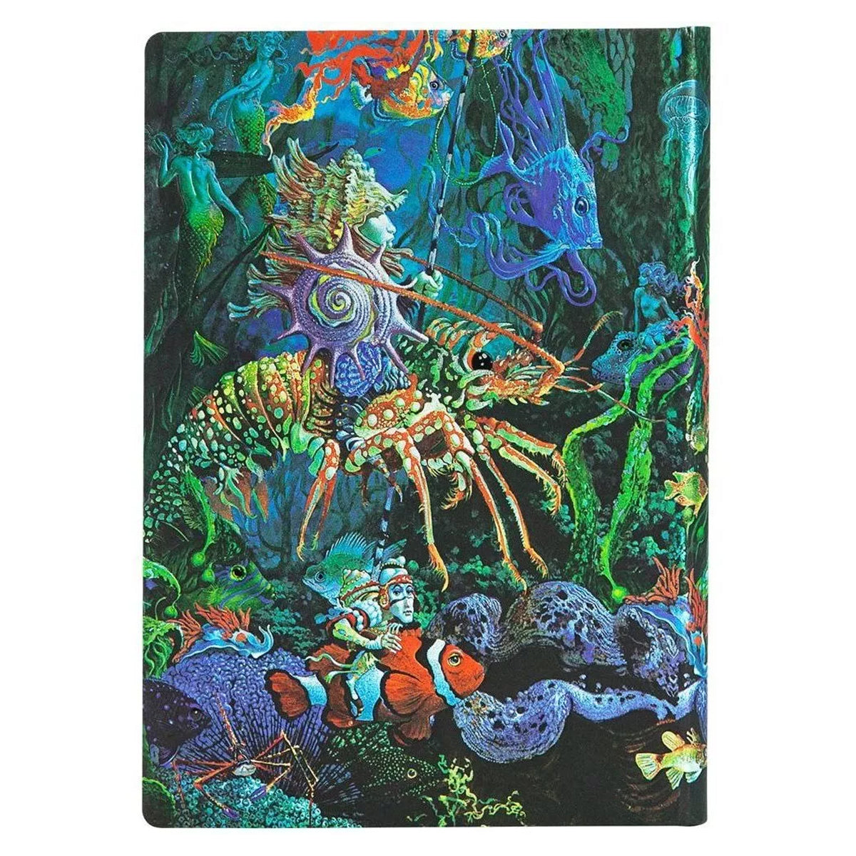 Caderno Paperblanks Sea Fantasies Capa Dura Midi 120g/m² 13x18cm 144 Páginas com Pauta - Pb5471-9