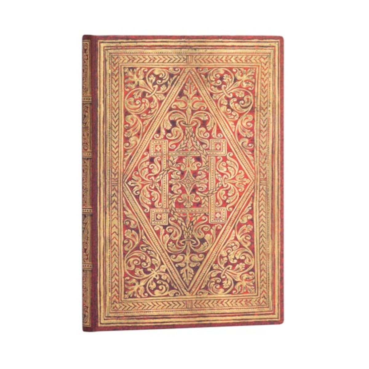 Caderno Paperblanks Golden Pathway Capa Dura Midi 120g/m² 13x18cm 144 Páginas sem Pauta - Pb7236-2