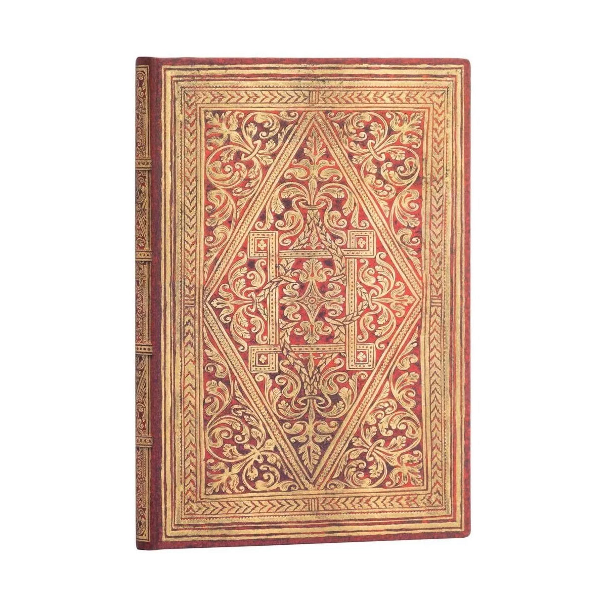 Caderno Paperblanks Golden Pathway Capa Dura Midi 120g/m² 13x18cm 144 Páginas sem Pauta - Pb7236-2