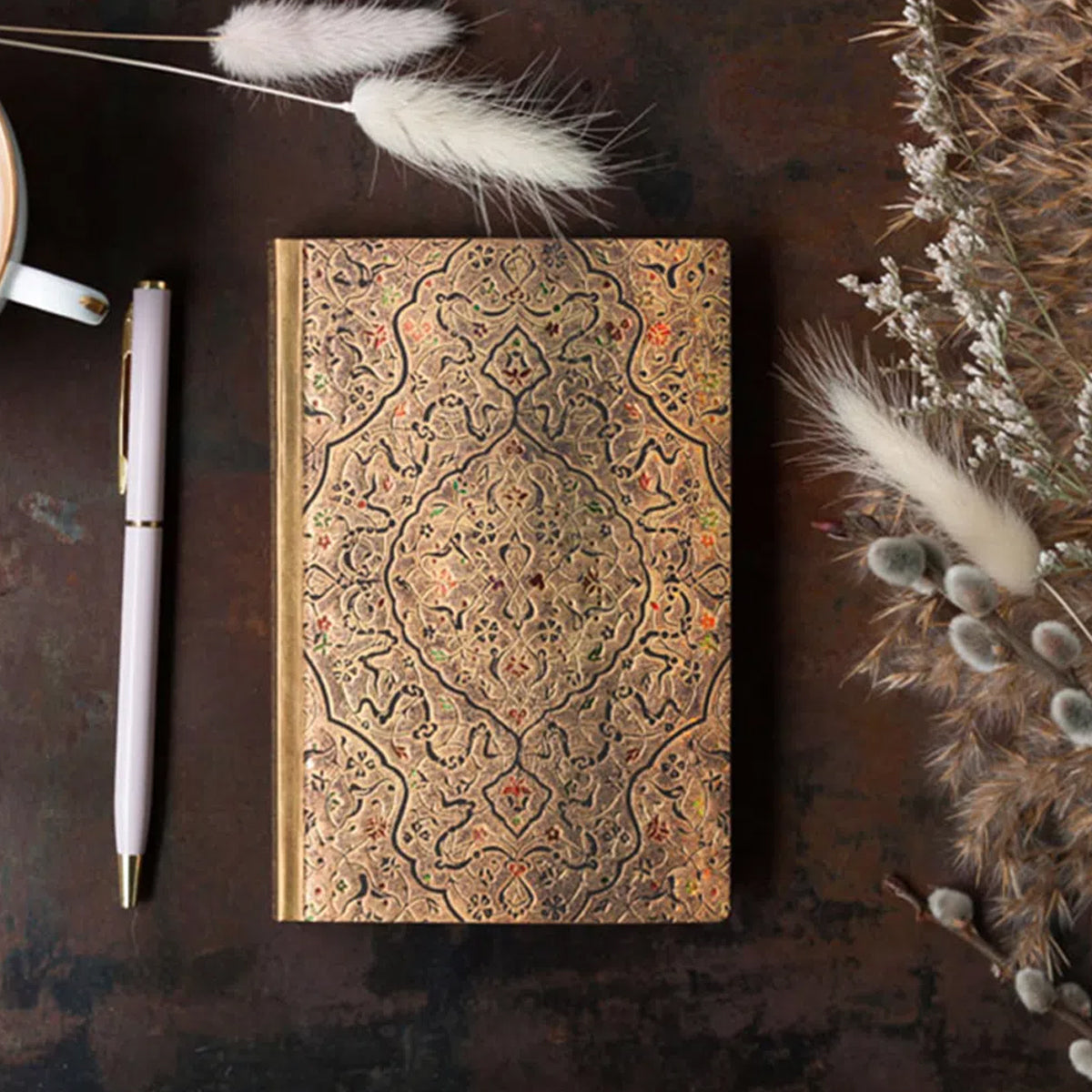 Caderno Paperblanks Zahra Capa Dura Midi 120g/m² 13x18cm 144 Páginas com Pauta - Pb5590-7