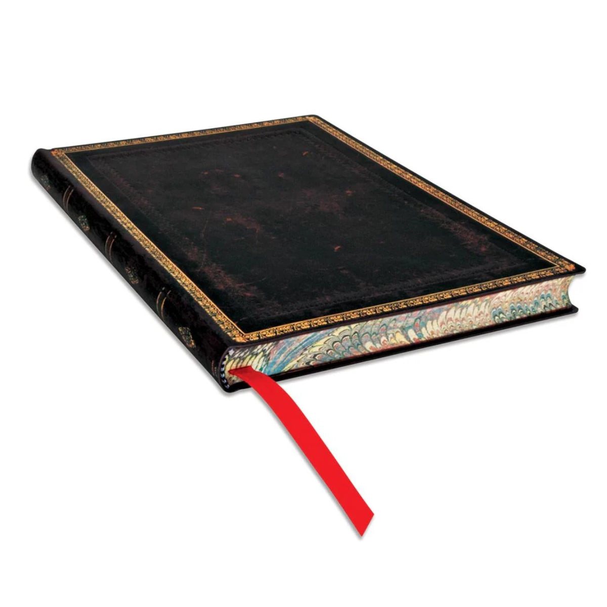 Caderno Paperblanks Black Moroccan Capa Flexível Midi 100g/m² 13x18cm 176 Páginas com Pauta - Fb4443-7