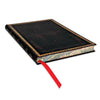 Caderno Paperblanks Black Moroccan Capa Flexível Midi 100g/m² 13x18cm 176 Páginas com Pauta - Fb4443-7