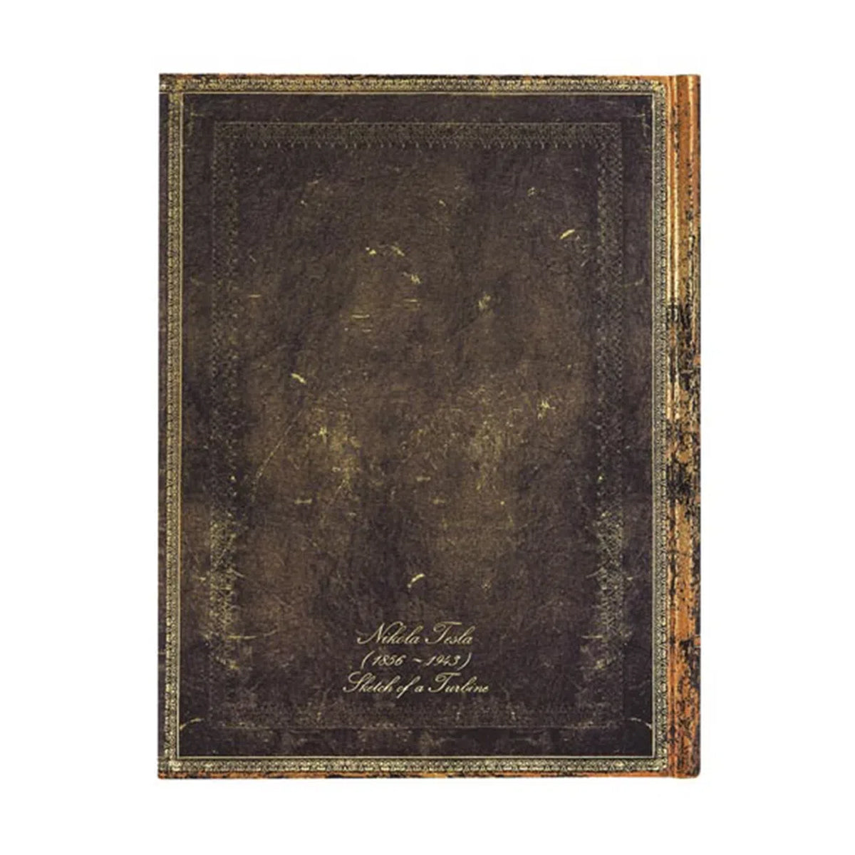 Caderno Paperblanks Tesla, Sketch Of a Turbine Capa Dura Mini 85g/m² 9,5x14cm 176 Páginas com Pauta - Pb5463-4