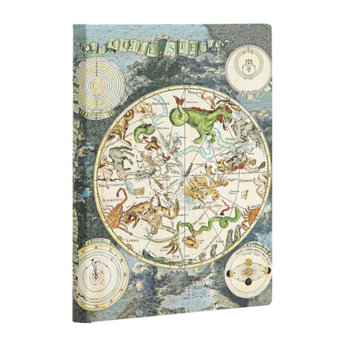 Caderno Paperblanks Celestial Capa Flexível Mini 100g/m² 9,5x14cm 176 Páginas com Pauta - Fb5618-8
