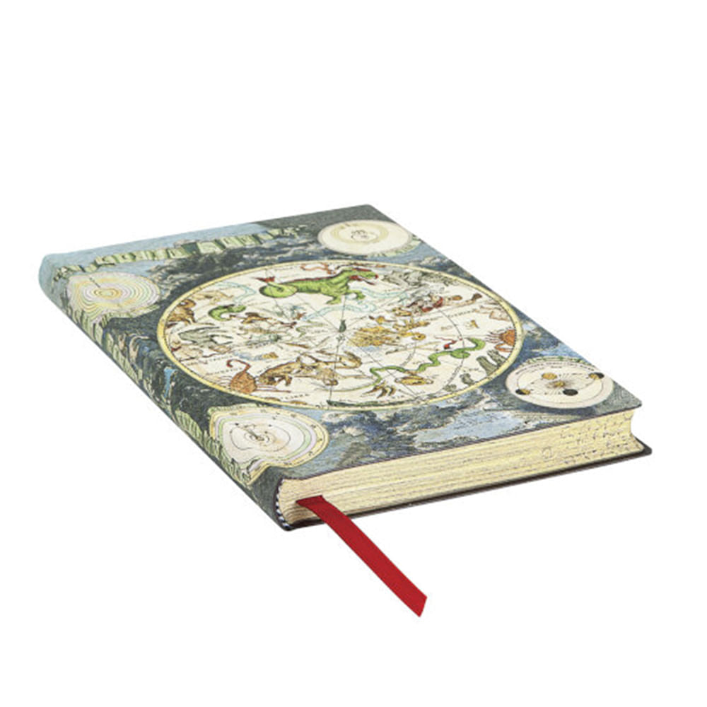 Caderno Paperblanks Celestial Capa Flexível Mini 100g/m² 9,5x14cm 176 Páginas com Pauta - Fb5618-8