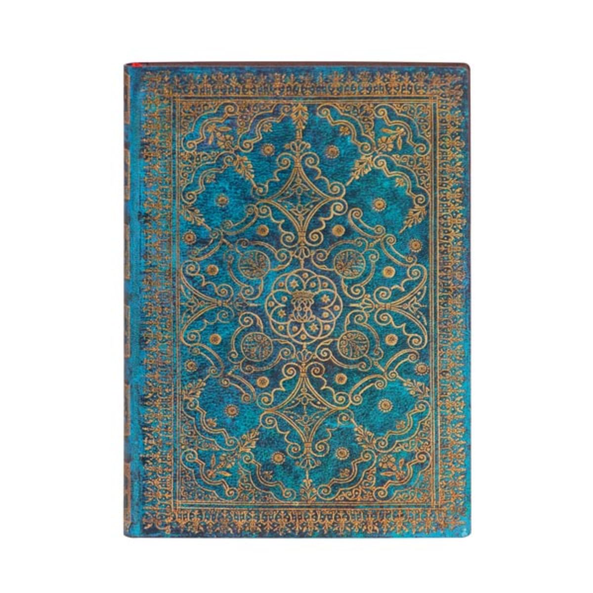 Caderno Paperblanks Azul Capa Flexível Mini 80g/m² 9,5x14cm 208 Páginas com Pauta - Fb6480-0