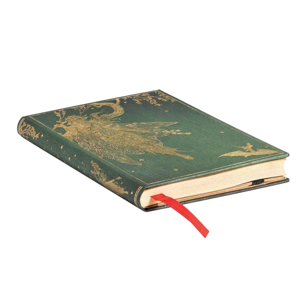 Caderno Paperblanks Olive Fairy Capa Dura Mini 85g/m² 9,5x14cm 176 Páginas com Pauta - Pb6507-4