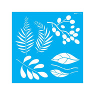 Stencil Opa 30,5x30,5cm - Orgânico Folhas Diversas - 3143