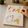 Stencil Papai Noel Verão Ii 20x25cm para Pintura Decorativa e Artesanato 3147 - Opa