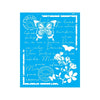Stencil Opa 20x25cm - Carta Antiga Borboleta - 3140