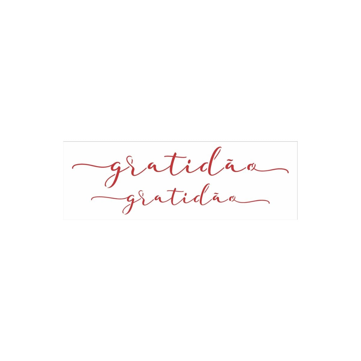 Stencil Opa 10x30cm - Palavras Lettering Gratidão - 3134