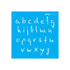 Stencil Opa 10x10cm - Alfabeto Micro Minúsculo 1,50cm - 3131