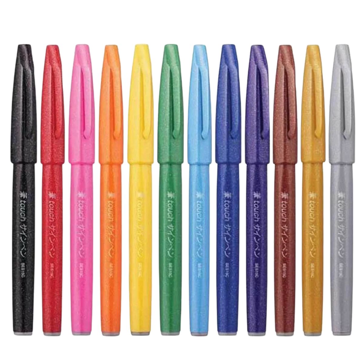 Estojo Brush Sign Pen Pentel com 12 Cores
