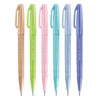 Estojo Brush Sign Pen Pentel Pastel com 6 Cores