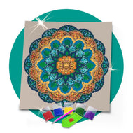 Kit de Pintura com Diamante 40x40cm - Mandala Soberana