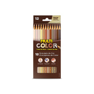Estojo Lápis de Cor Multicolor Super Tons de Pele 12 Cores - Faber-castell 11.1200Ntp