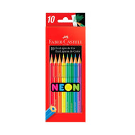 Estojo Lápis de Cor Ecolápis Neon 10 Cores - Faber-castell 120410n