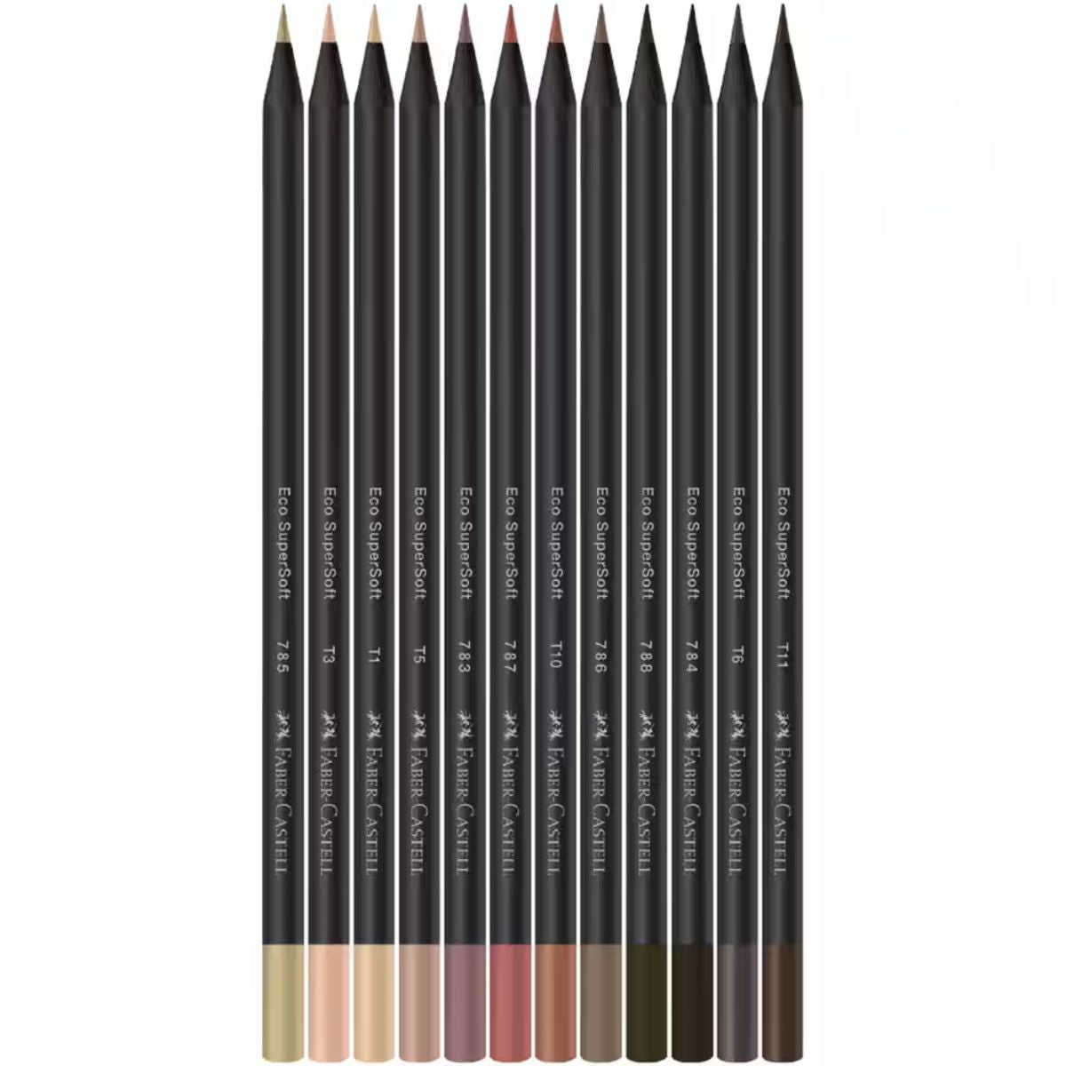 Estojo Lápis de Cor Supersoft 12 Tons de Pele - Faber-castell 210713