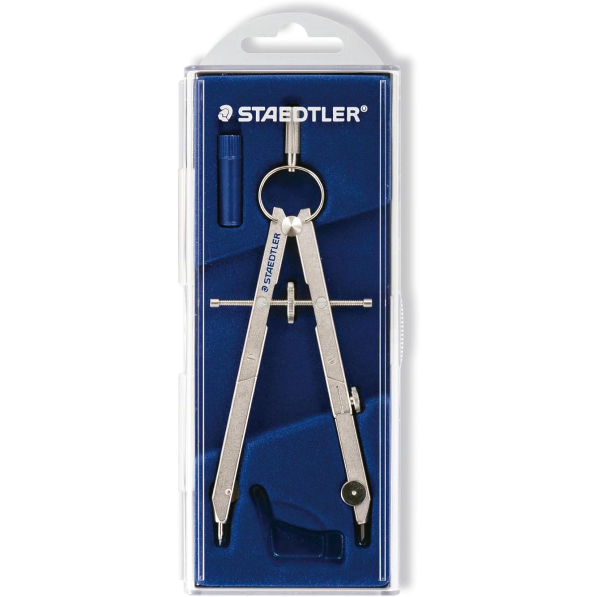 Compasso Staedtler de Precisão com Roda Central e Adaptador Estojo X1