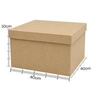 Caixa Tampa Sapato Madeira Mdf Cru 20x15x10cm