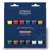 Estojo Tinta Acrílica Fine Lefranc & Bourgeois 20ml com 12 Cores - 300341