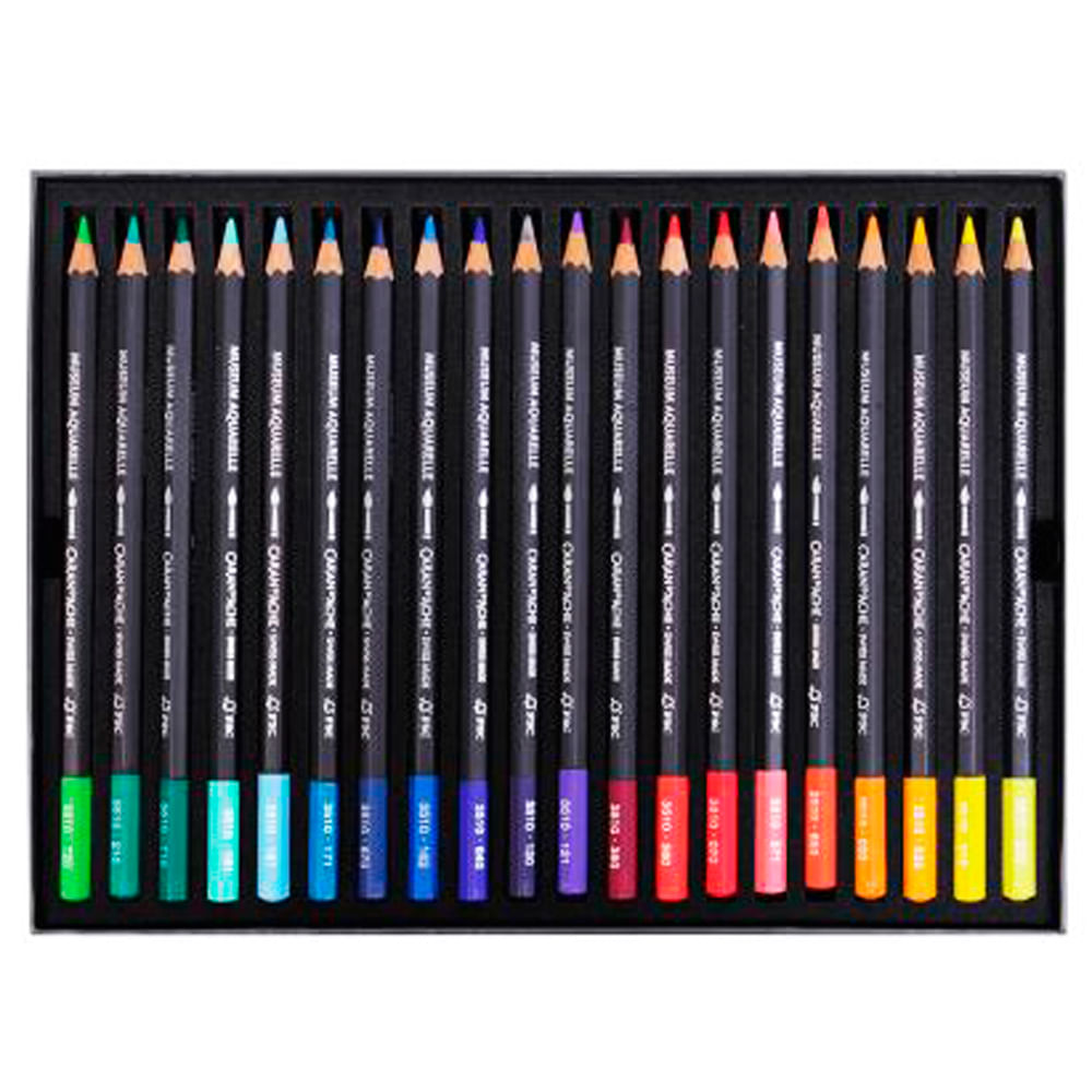 Estojo Lápis de Cor Caran D'ache Museum Aquarelável com 40 Cores