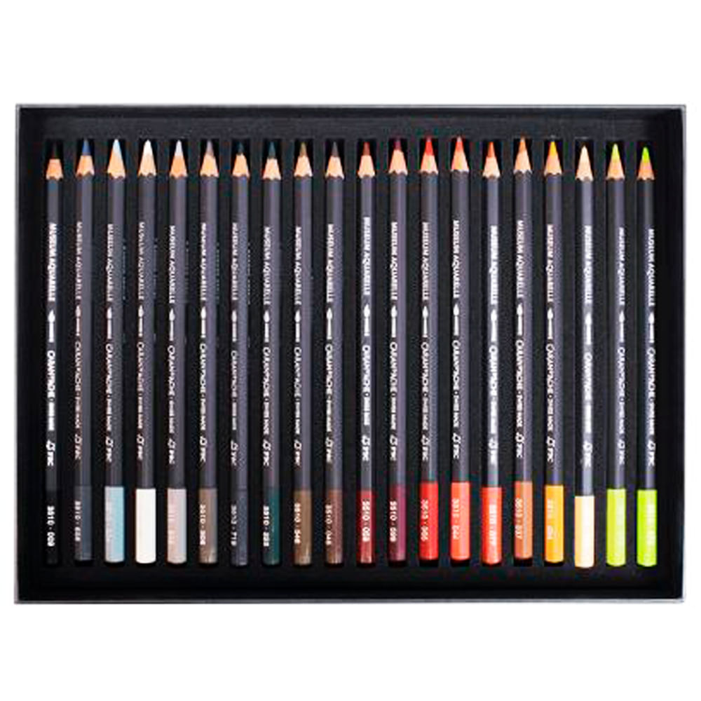 Estojo Lápis de Cor Caran D'ache Museum Aquarelável com 40 Cores