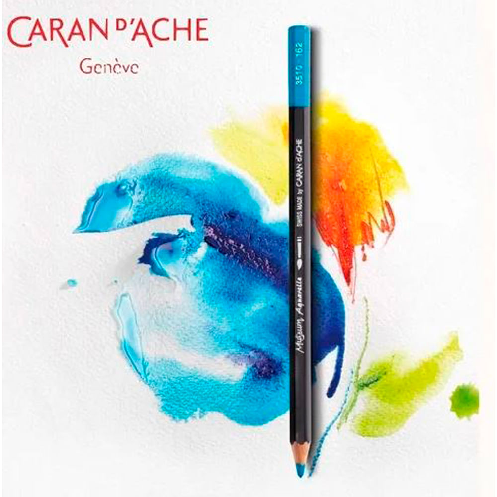 Estojo Lápis de Cor Caran D'ache Museum Aquarelável com 40 Cores