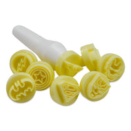 Kit Carimbos Heróis para Doces Amarelo com 9 Peças - Bluestar