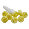 Kit Carimbos Heróis para Doces Amarelo com 9 Peças - Bluestar