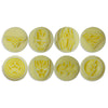 Kit Carimbos Heróis para Doces Amarelo com 9 Peças - Bluestar