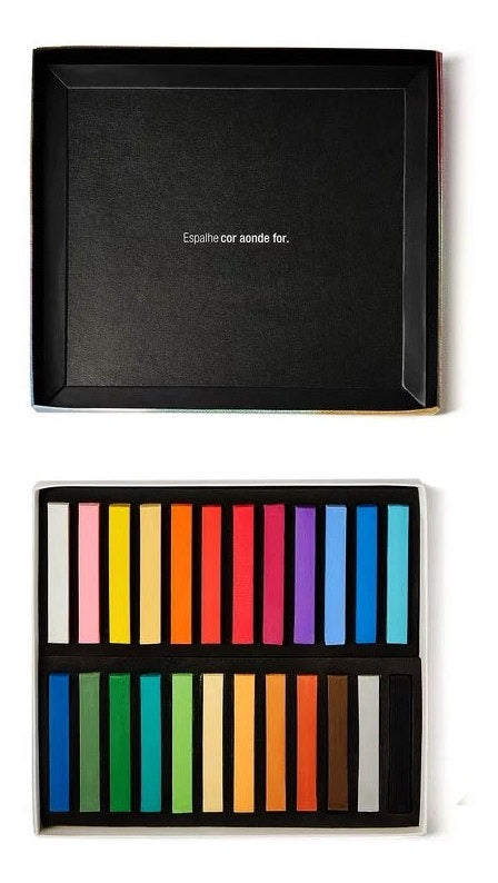 Estojo Giz Pastel Seco Soft com 24 Cores Artools 611143  